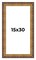 Panoramic Museum Gold Picture Frame - UV Acrylic, Foam Board Backing, Hanging Hardware